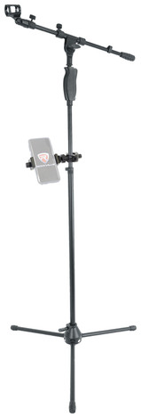 Rockville Microphone Stand w/Hand Clutch+Tripod+360° Swivel Smartphone Mount