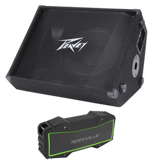 Peavey PV 12M 1000 Watt 2-Way 12" Stage/Floor Monitor Speaker PV12M+Free Speaker