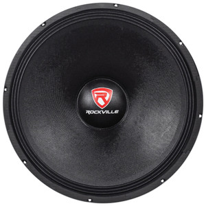 Rockville RVW1800P4 1800w 18 Raw DJ Subwoofer 4 Ohm Sub Woofer 240OZ Magnet