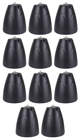 11) Rockville PEN-65T Black 6.5" 70V Hanging Pendant Speakers For Restaurant/Bar