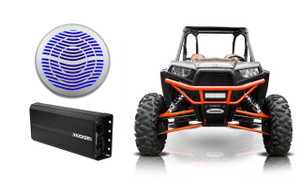 Kicker 42PXA500.1 500w Mono Amplifier+12" Subwoofer For Polaris/ATV/UTV/RZR/Cart