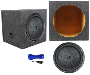 Kicker 48CWR124 COMPR12 1000 Watt 12" Car Subwoofer+Sealed Sub Box Enclosure