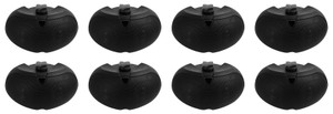 (8) Rockville D4-16 Black Dual 4" 16-ohm Swivel Outdoor Home Patio Speakers