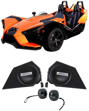 SSV Works 6.5" Side Panel Speaker Pods for Polaris Slingshot+Bluetooth Speakers