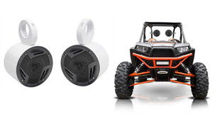 2 Rockville 5.25" 600w Rollbar Tower Speakers for Polaris/JEEP/ATV/UTV/RZR/CART