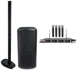 Bose L1 Pro32 Line Array Speaker w/Bluetooth+Sub1 Subwoofer+(4) Wireless Mics