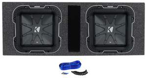 2 KICKER 41L7102 L710 750w 10" Solo-Baric L7 Subwoofers+Vented Sub Enclosure Box