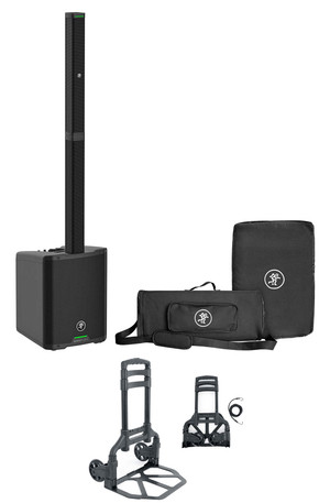 Mackie SRM-Flex 1300 Watt Portable Line Array DJ PA Speaker w/Sub+Bag+Hand Truck