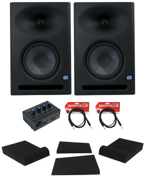 (2) Presonus Eris E7 XT 6.5" Powered Studio Monitors+2x2 USB Recording Interface
