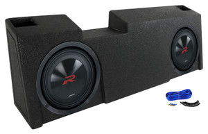 (2) Alpine 10" Subwoofers+Ported Sub Box For 2019-Current GM Crew + Double Cab