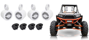 (4) Rockville MS525W 5.25" 800w Wakeboard Tower Speakers for Polaris RZR/ATV/UTV