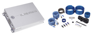 SOUNDSTREAM RS4.1200 1200 Watt 4-Channel Car Audio Amplifier+Amp Wire Kit