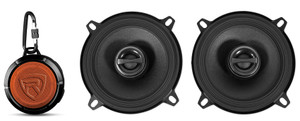Pair ALPINE S-S50 170 Watt 5.25" 2-Way Car Speakers+Portable Bluetooth Speaker