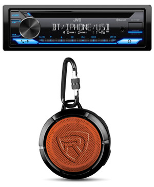 JVC KD-T710BT Car CD Player Stereo Receiver w/USB/Amazon Alexa+Bluetooth Speaker