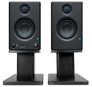 Presonus Eris E3.5 BT Bluetooth Studio Monitors Media Speakers+Wood Desk Stands