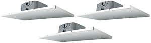 (3) Rockville DCS6T 70V Commercial 2' X 1' Drop Ceiling Tile Speakers For Office