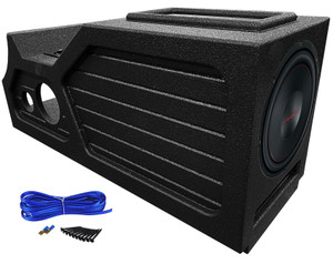 Crunch 12" Subwoofer+Center Console Sub Box Enclosure For 2007-13 Chevy/GM