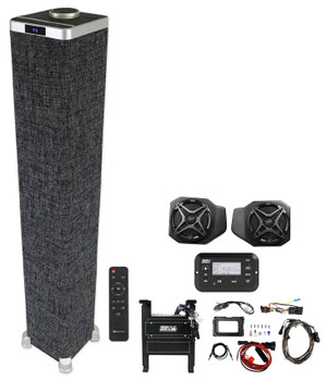 SSV Works 180-RG4-2A Audio Kit for 2018 Polaris Ranger XP1000+Home Tower Speaker