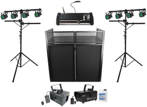 AMERICAN DJ 8 American DJ WIFLY EXR HEX5 IP Battery Wireless DMX LED Par Light+Control+Hazer 