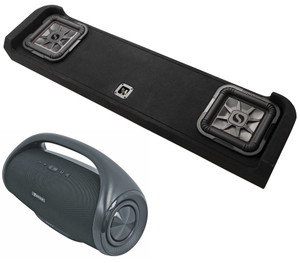 Kicker 51KFDL7T102 Subwoofers+Enclosure fits 2009+ Ford F-150 Crew+Home Speaker