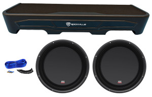 MTX (2) MTX 12" Subwoofers+Sub Box Enclosure For 2007-2018 GMC/Chevy Crew Cab 