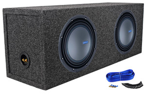 (2) Memphis Audio M71012 10" 750w RMS Car Subwoofers+Sealed Sub Box Enclosure