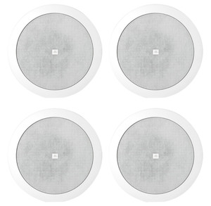 (4) JBL Control 24CT Micro 4" 70V Commercial/Restaurant Ceiling Speakers 9w Tap