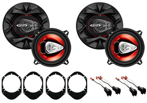 Boss 5.25" Front+Rear Facotry Speaker Replacement For 2011-2015 Ford F-650/750