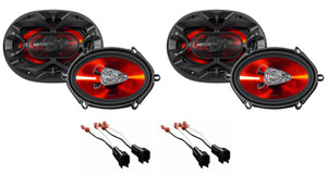 Boss Front+Rear Speaker Replacement Kit For 1999-2003 Ford F-150 Lariat Crew Cab