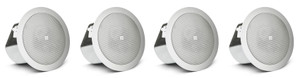 (4) JBL CONTROL 12C/T 3" 15w 70v In-Ceiling Speakers For Restaurant/Bar/Cafe