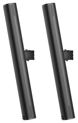 (2) JBL COL800-BK 32" Black 70V Commercial Slim Column Wall Mount Array Speakers