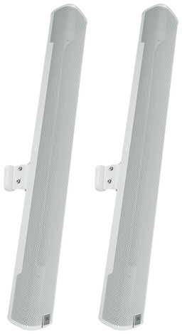 (2) JBL COL800-WH 32" White 70V Commercial Slim Column Wall Mount Array Speakers
