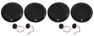 2-Pairs Rockford Fosgate P1675-S Punch 6.75" 240w Car Audio Component Speakers