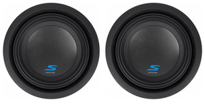 (2) ALPINE S-W8D2 8" 900 Watt Car Audio Subwoofers DVC Dual 2-Ohm Subs