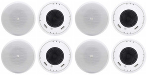 (8) JBL CONTROL 226C/T 6.5" 70v Ceiling Speakers For Restaurant/Bar/Cafe/Office