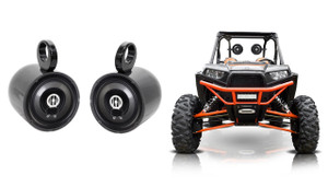 (2) MTX Audio WET77-W 7.7" 300 Watt Tower Speakers For Polaris RZR/ATV/UTV/Cart