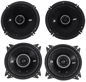2) Kicker 43DSC404 DSC40 4" Car Audio Speakers+2) 43DSC6504 DSC650 6.5" Speakers