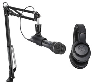 Audio Technica AT2005USBPK Gaming Twitch Stream Kit w/Microphone+Headphones+Boom