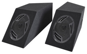 6x9" Rockville Speakers+Wheel Well Ledge Enclosures For 1987-95 Jeep Wrangler YJ