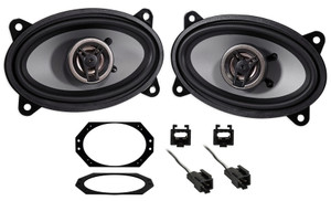 Crunch 250w 4 x 6" Front Factory Speaker Replacement For 97-02 Jeep Wrangler TJ