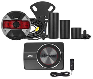  ALPINE HCE-TCAM1-WRA Spare Tire Rear Camera+JVC Sub for 2007-Up Jeep Wrangler JK 