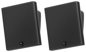 JBL Pair JBL SLP12/T-BK Sleek Low-Profile On Wall Mount 3" 70v Commercial Speakers 