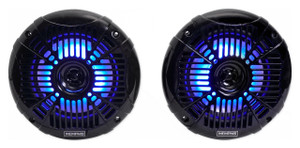 MEMPHIS AUDIO Pair Memphis Audio MXA602SLB 80w 6.5" LED Speakers For Polaris RZR/ATV/UTV/Cart 