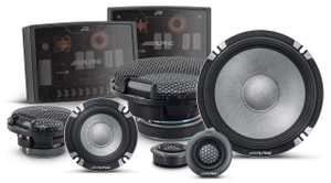 ALPINE Pair Alpine R2-S653 6.5" 3-Way Component Car Audio Speakers High-Resolution 