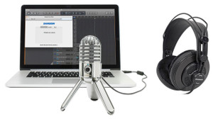 SAMSON Samson Gaming Streaming Twitch Kit w/Meteor Studio Mic+SR850 Headphones+Stand 