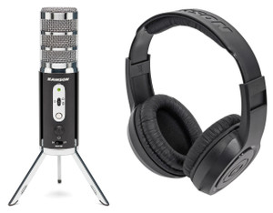 SAMSON Samson Satellite USB/iOS Recording Podcasting Podcast Microphone Mic+Headphones 