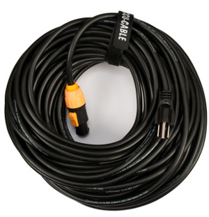 AMERICAN DJ Accu-Cable SIP1MPC100 IP65 100' Power Twist Lock To 3-Prong Edison Plug Cable 