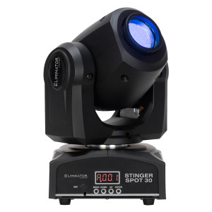 ELIMINATOR LIGHTING American DJ Eliminator Stinger Spot 30 White LED DMX 30W Moving Head Spot Light 