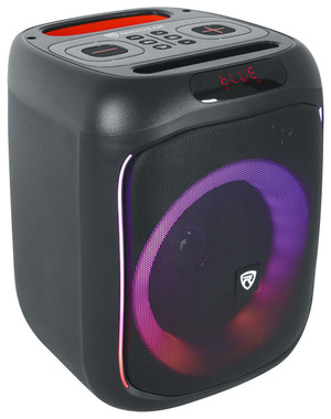  Rockville Rockbox Pro V2 Portable Bluetooth Speaker with Lights, TWS, Mic Input 