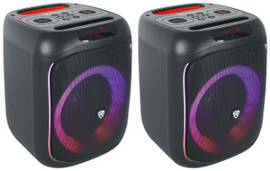 Rockville 2 Rockville ROCKBOX PRO V2 6.5" 150w Portable Bluetooth Speakers w/Wireless Link 